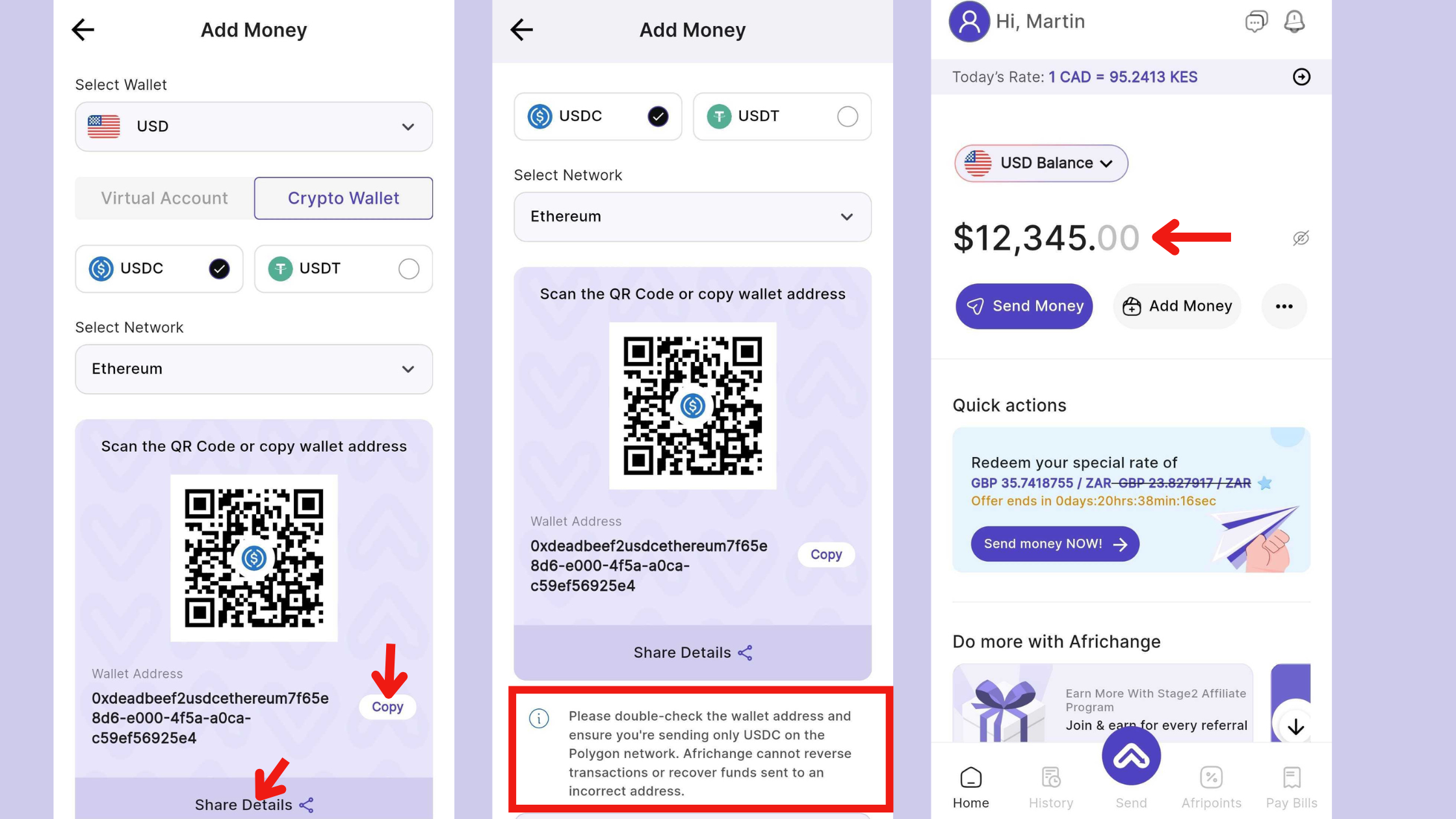 How to Fund Your USD Wallet with Crypto – Africhange